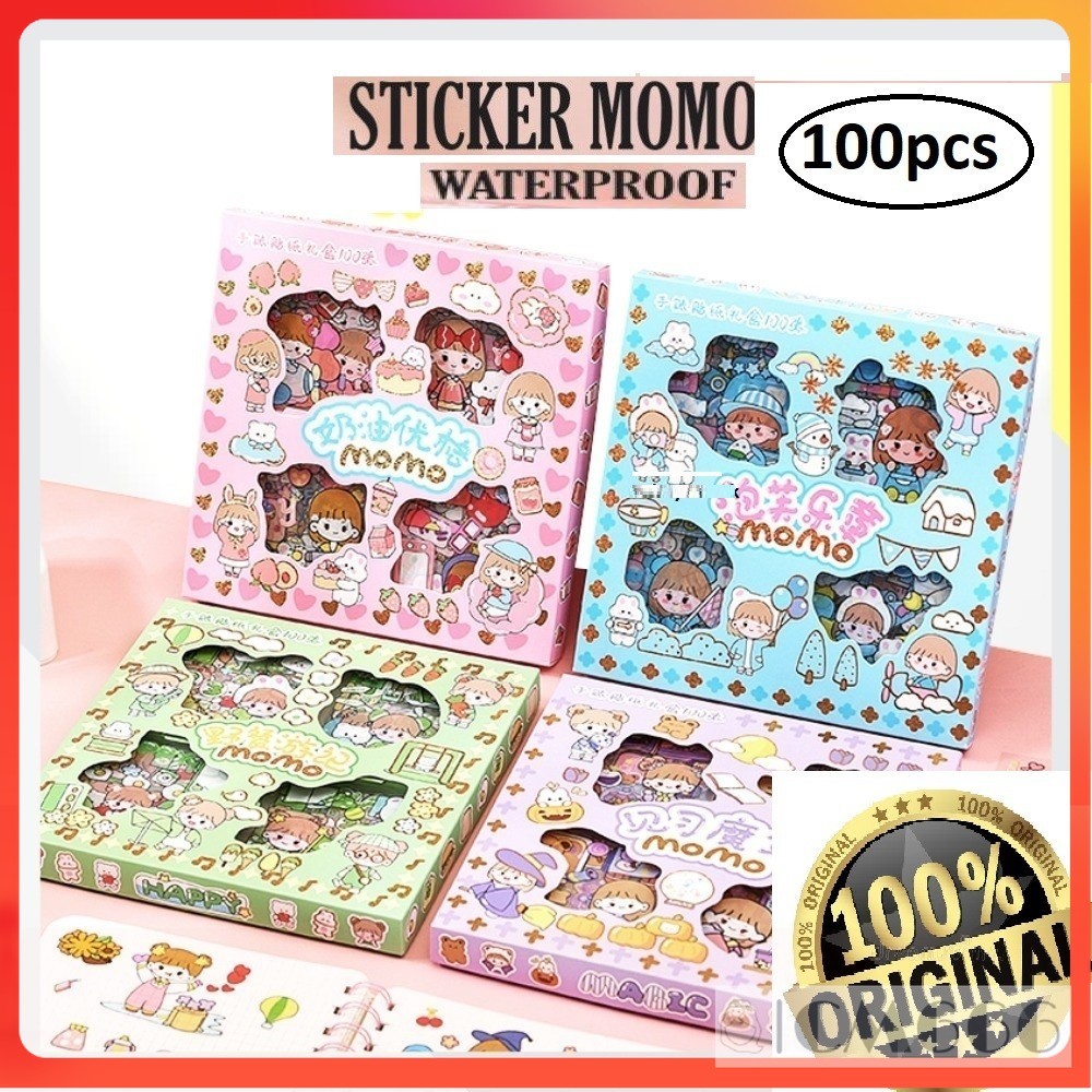 Stiker Viral Momo/Sticker Momo 100pcs/Box