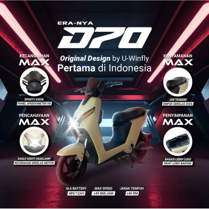 Sepeda Listrik Uwinfly D7D/Sepeda Listrik Uwinfly  D8D/Sepeda listrik Uwinfly M70 Bergaransi resmi