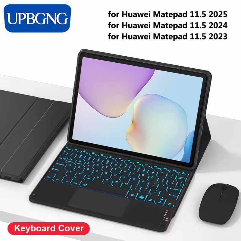 Tou Backlight Keyboard Case for Huawei MatePad 11.5 2025 Wireless Bluetooth Keyboard Mouse Cover for