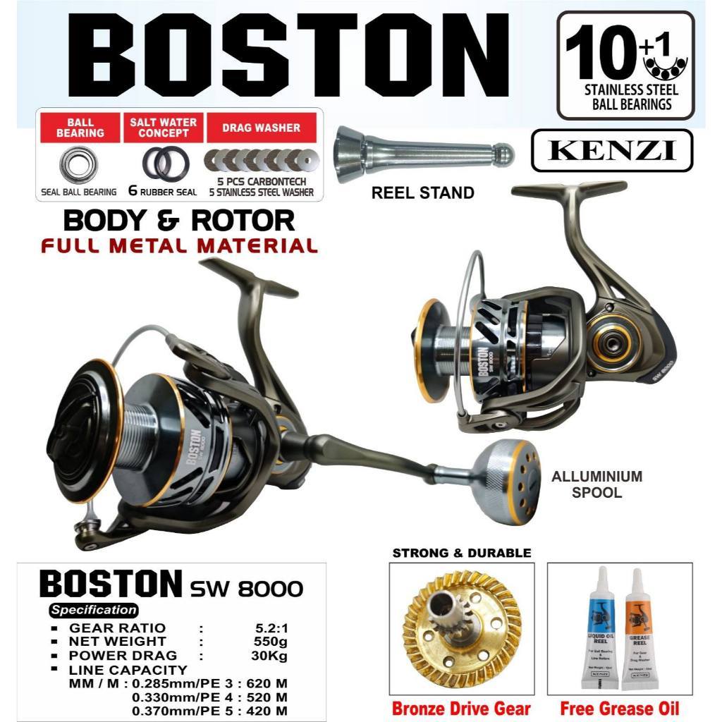 Reel SPINNING KENZI BOSTON SALTWATER  SW 8000 (POWER HANDLE)