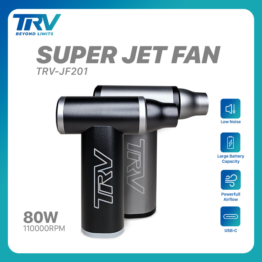 TRV JETFAN Turbo Fan Mini Portable Angin Kencang | TRV-JF201 N2N_FACTORY