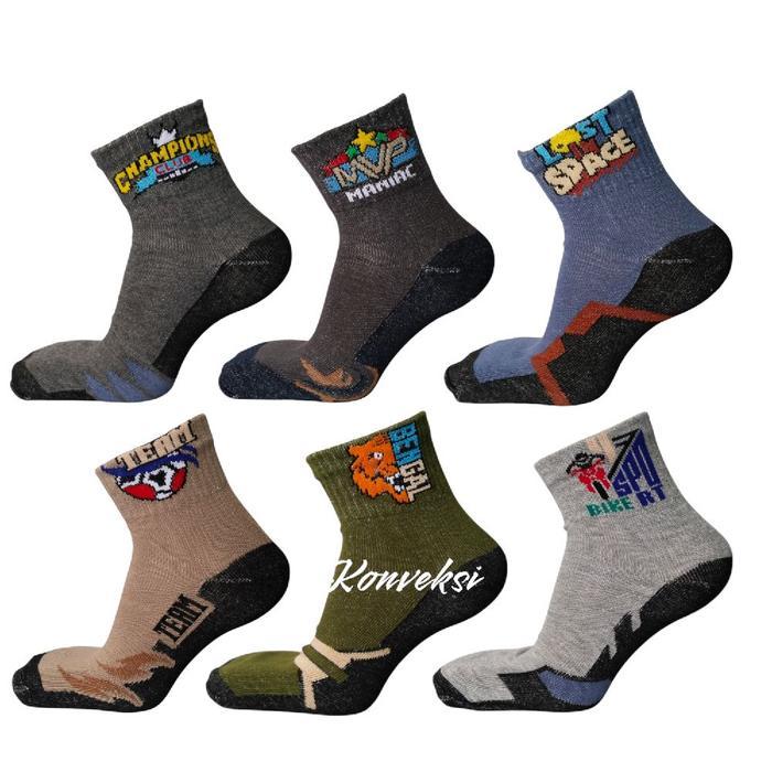 kaos kaki pendek sport computer YSI pria dewasa 3 pasang