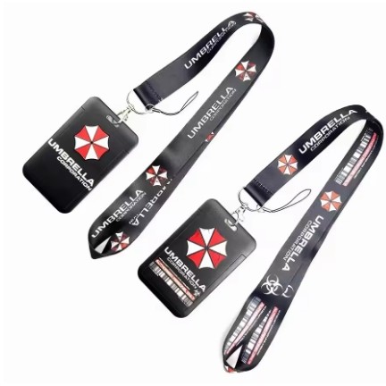 Bioemical protection umbrella PVC card sleeve, student campus hanging neck bag card sleeve, hanging 