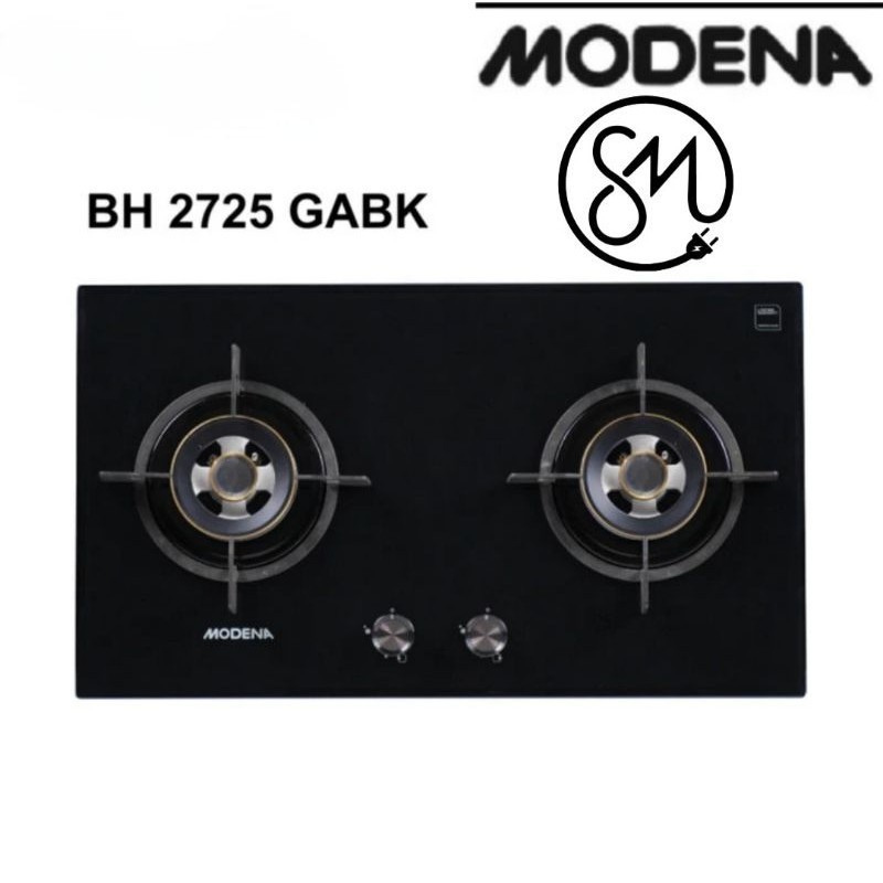 Kompor Gas Tanam Modena BH 2725 GABK 2 Tungku HOB BH2725GABK BH2725