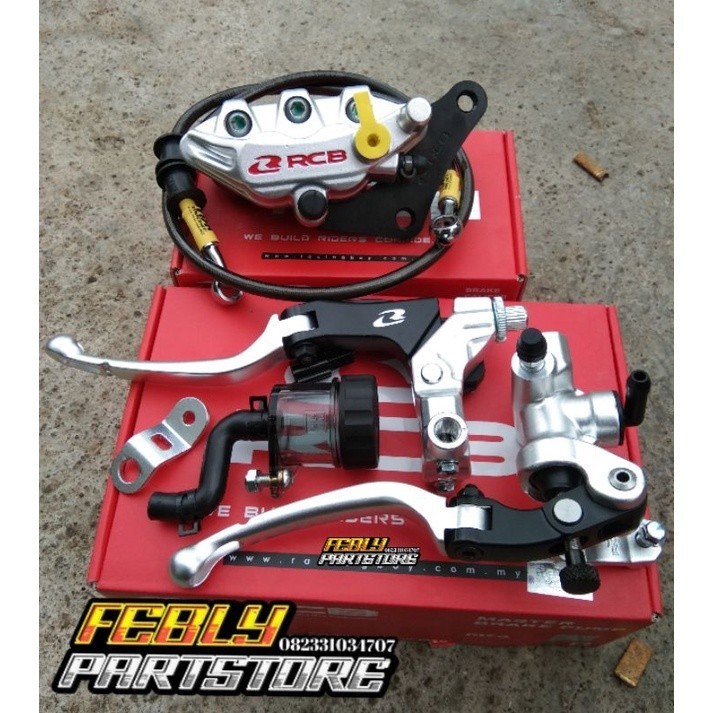 MASTER REM RCB S1 SET KOPLING RCB S1 HITAM SILVER ORIGINAL CALIPER RCB SILVER S SERIES SELANG REM TD