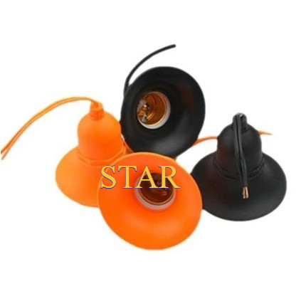 Fitting Lampu Gantung Anti Air Waterproof Outdoor Karet E27 / Fitting Gantung Anti Air