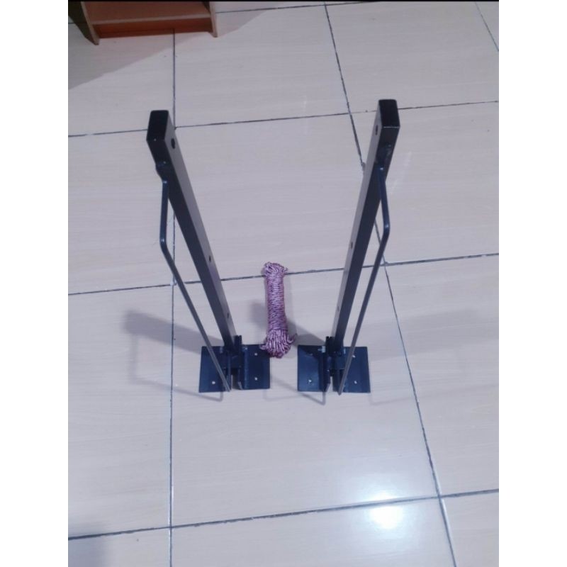 jemuran lipat tali tambang /jemuran dinding