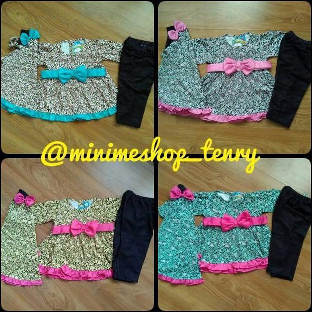  BAJU MUSLIM ANAK SETELAN LEOPARD -