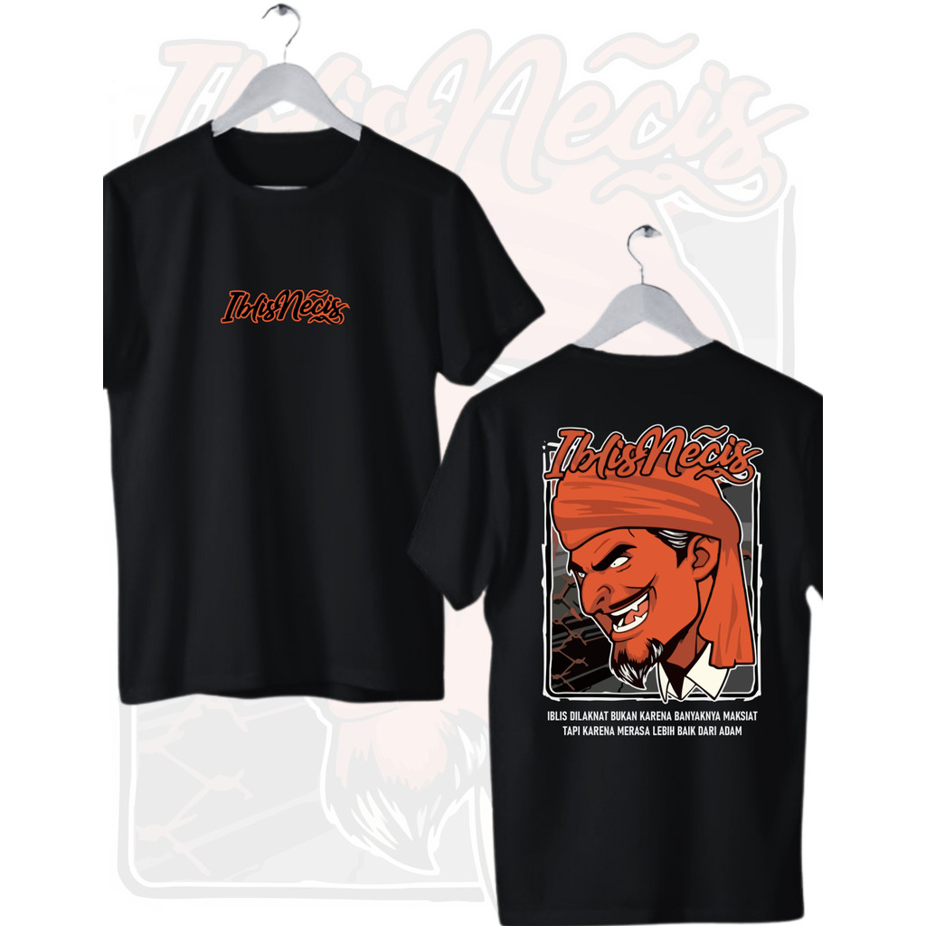 KAOS DISTRO MURAH  IBLIS NECIS baju kaos murah