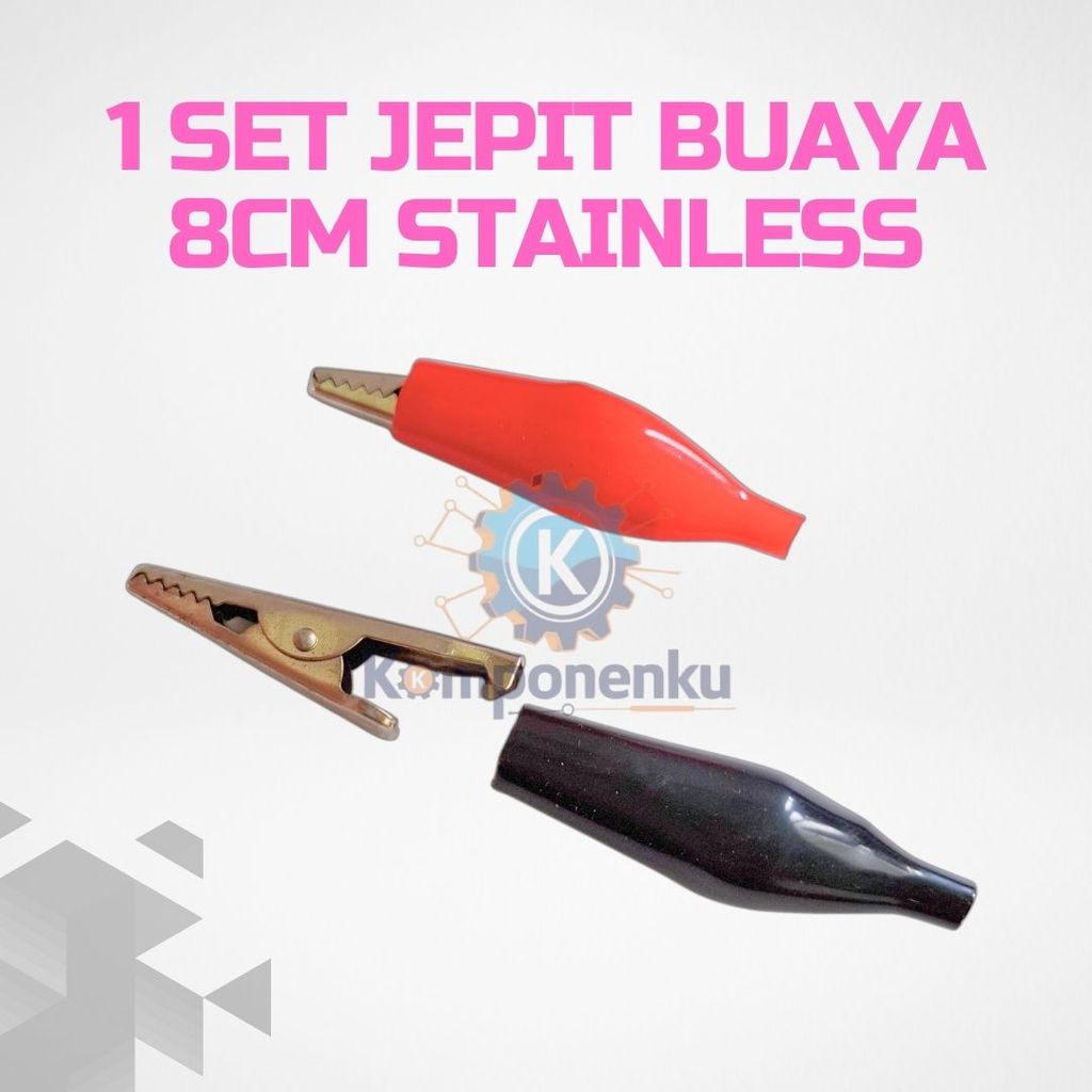Jepit Aki Stainless Steel 8cm Kuat & Tahan Karat Set 2 Pcs