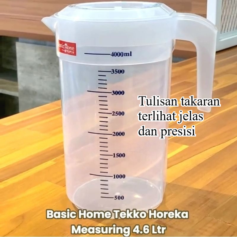 CGW - COD Tekko Horeka Measuring Lion Star Basic Home 2.1 / 4.6 Liter / Teko Takaran Minuman Transpa