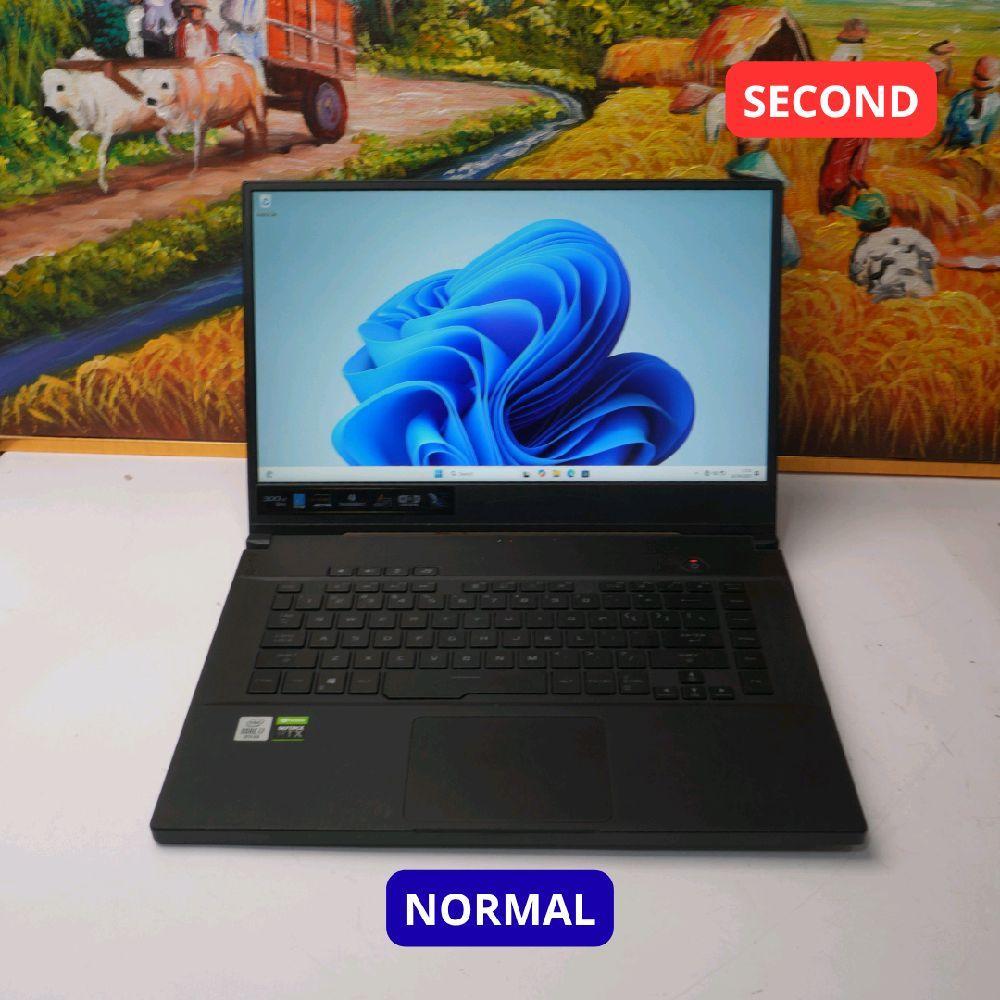 LAPTOP SECOND ASUS ROG ZEPHYRUS S15 i7 10875H 32 GB (14") LAPTOP SECOND ORIGINAL SINAR MUTIARA CELL