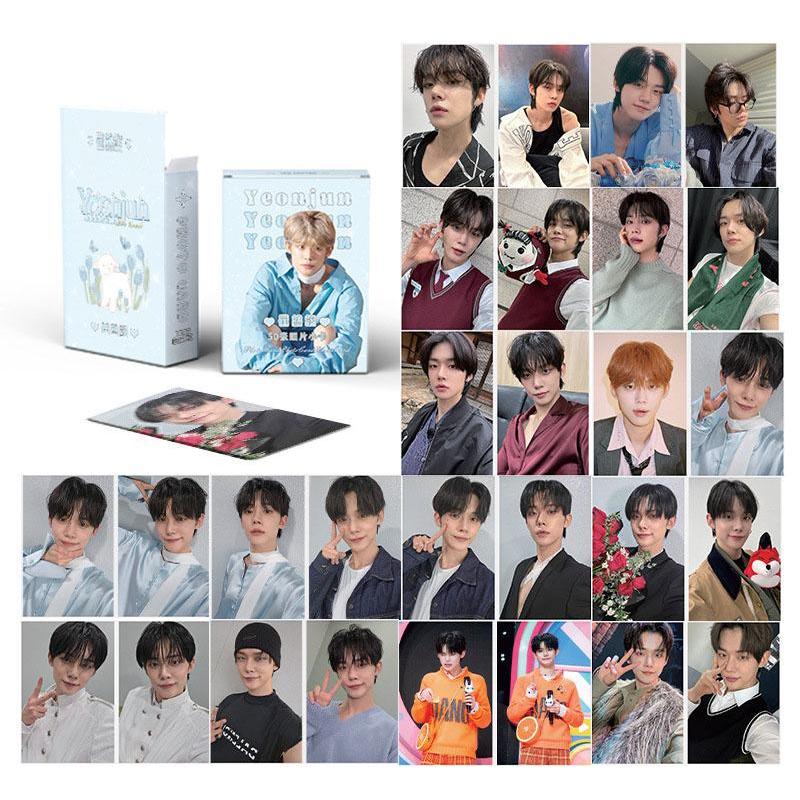 [50Pcs] Hologram Pack Photocard Yeonjun T-x-t Glitter Holo Album Lomo Card Photo Card Kpop Lomocard 