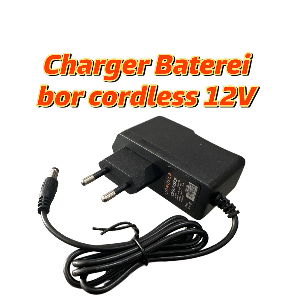 Charger bor cordless 12V charger baterei batre cordless lithium ion cas bor portable 12 volt