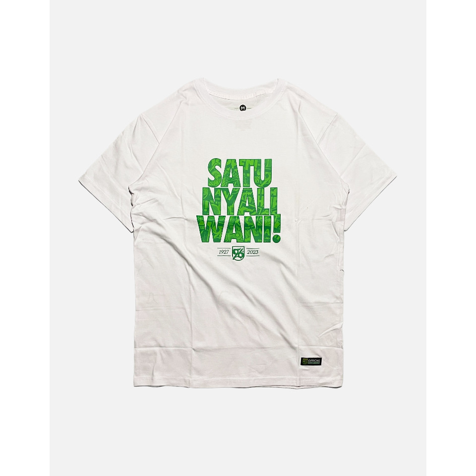 Kaos Persebaya Salam Satu Nyali Anniversary 96 - White