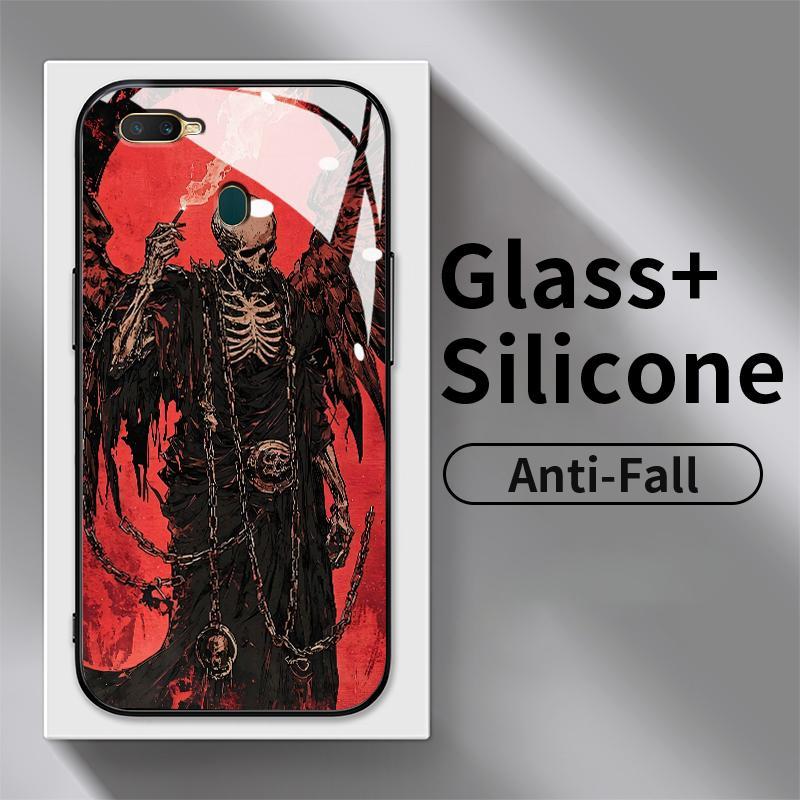 Tempered Glass Case OPPO A7 A74 4G A76 A77 A78 5G A7x A83 A9 2020 A92 A93 A94 A95 A98 A9x A7n A72 A7