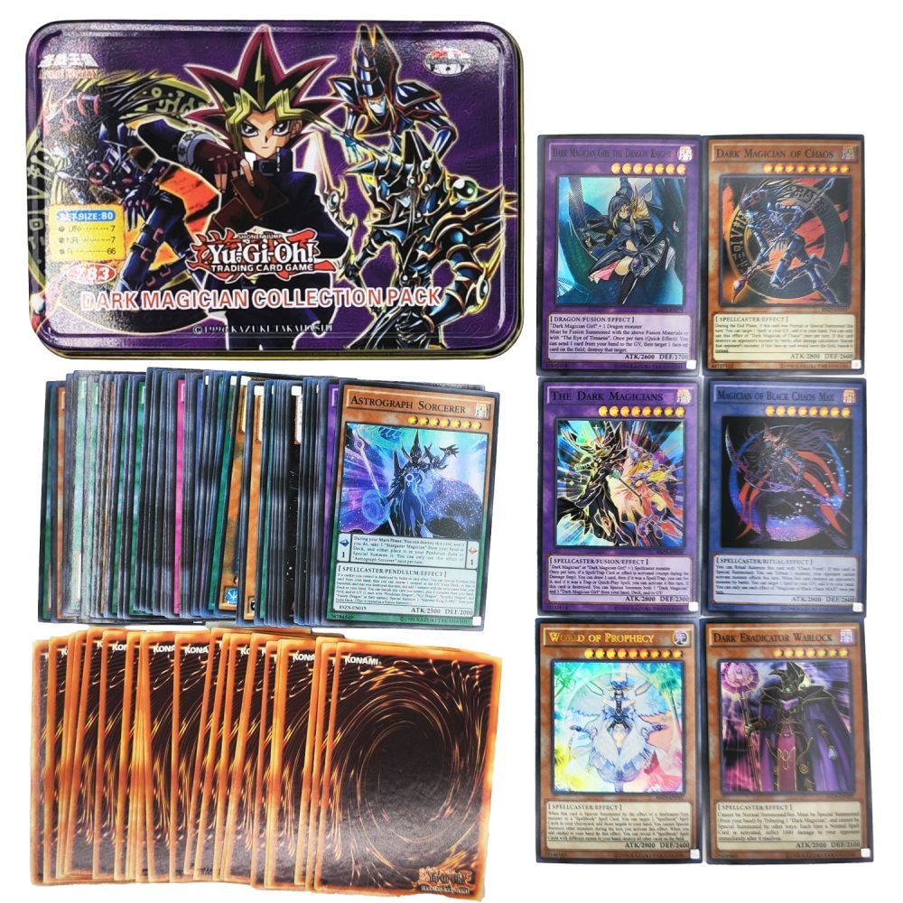 Yu-Gi-Oh Deck 783 DARK MAGICIAN COLLECTION PACK Holographic Golden White Dragon Duel Game Collection