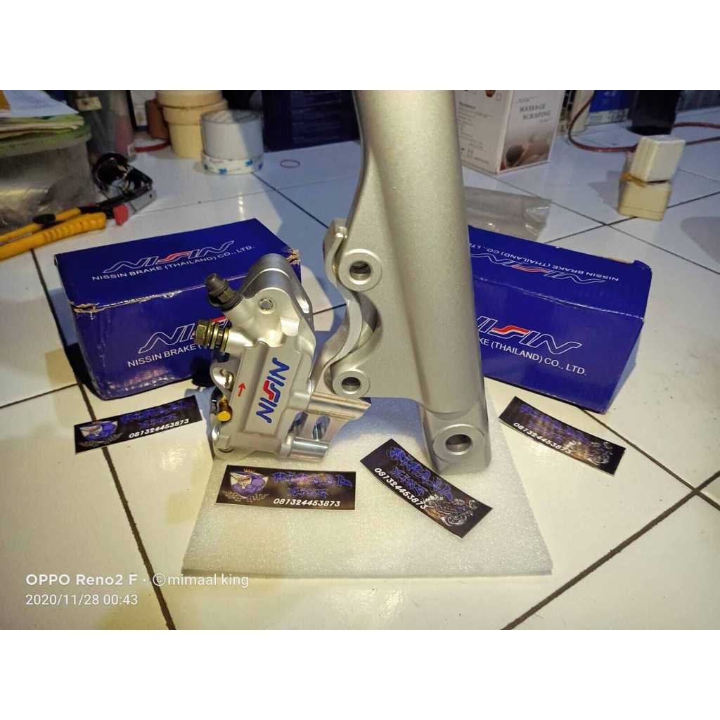 kaliper Nissin  dan breket monoblok rx king new