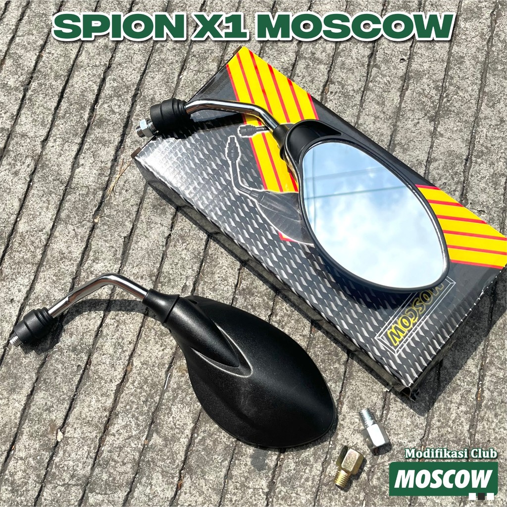 KACA SPION X1 ORIGINAL MOSCOW SPION MODEL X1 YAMAHA 125Z 125Z HITAM / SEPION X1 SUPRA Spion Assy Set