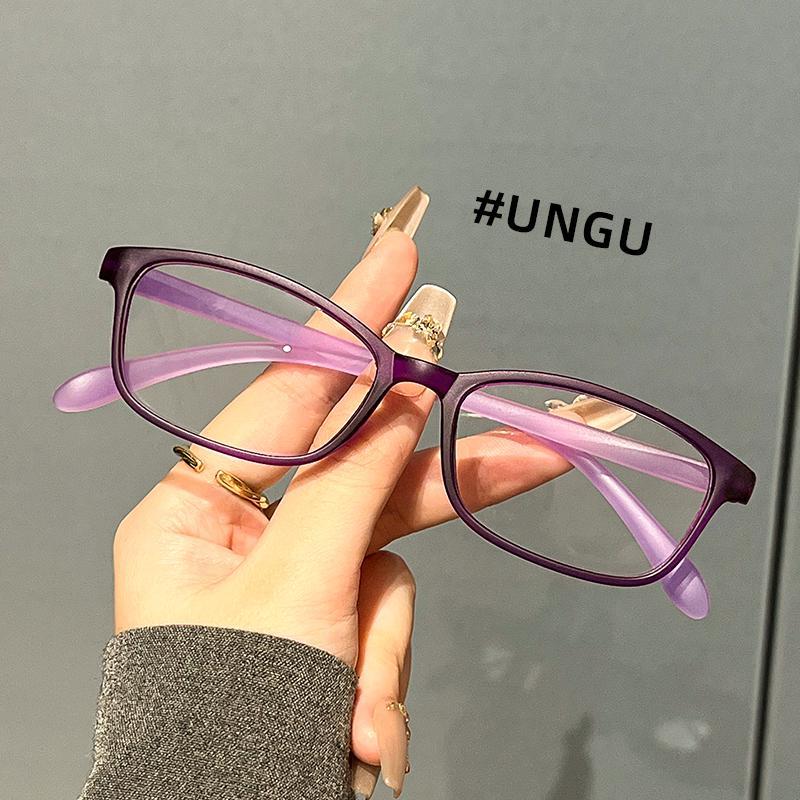 Bisa Cod  Kacamata Baca UNGU Kacamata Baca Kacamat Plus Frame Cat Eye Ungu Anti Radiasi Anti Blue Li