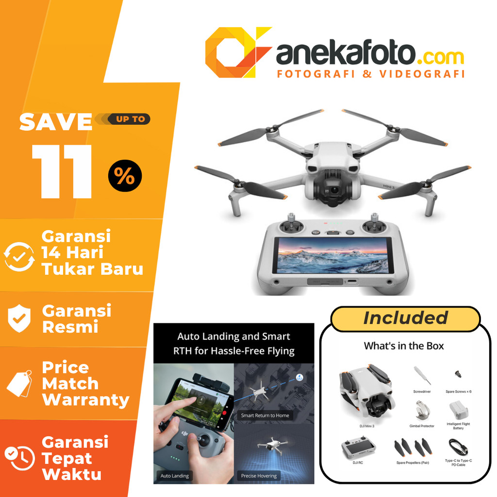 DJI Mini 3 Dji Mini 3 Drone with DJI RC Remote