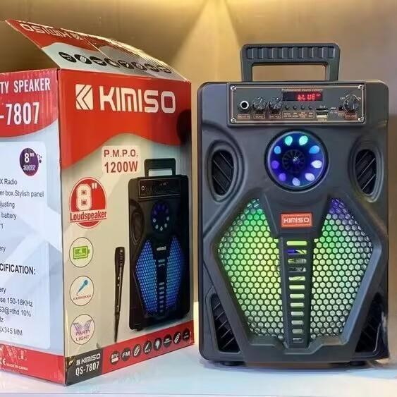 MKC KIMISO-7807 SPEAKER BLUETOOTH FULL BASS 8.8 INCH SPEAKER BLUETOOTH 8 INCH 7807 KARAOKE GRATIS MI