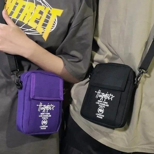 Oxford Crossbody Bag Street Hip-hop, Off Shoulder Teenage Phone Japanese Classic Shoulder Bag