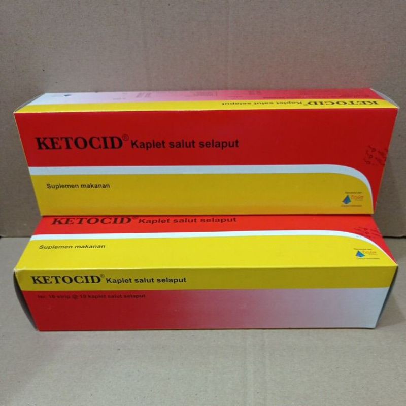 Original ketocid suplemen asam amino 1 box 100 tablet