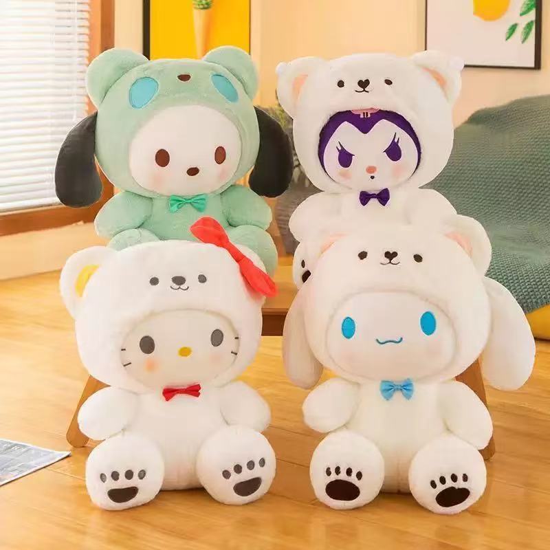 20cm Sanrio Cinnamoroll Kuromi Pochacco Hello Kitty Mymelody Plush Toys Kawaii Dolls Stuffed Plushy 