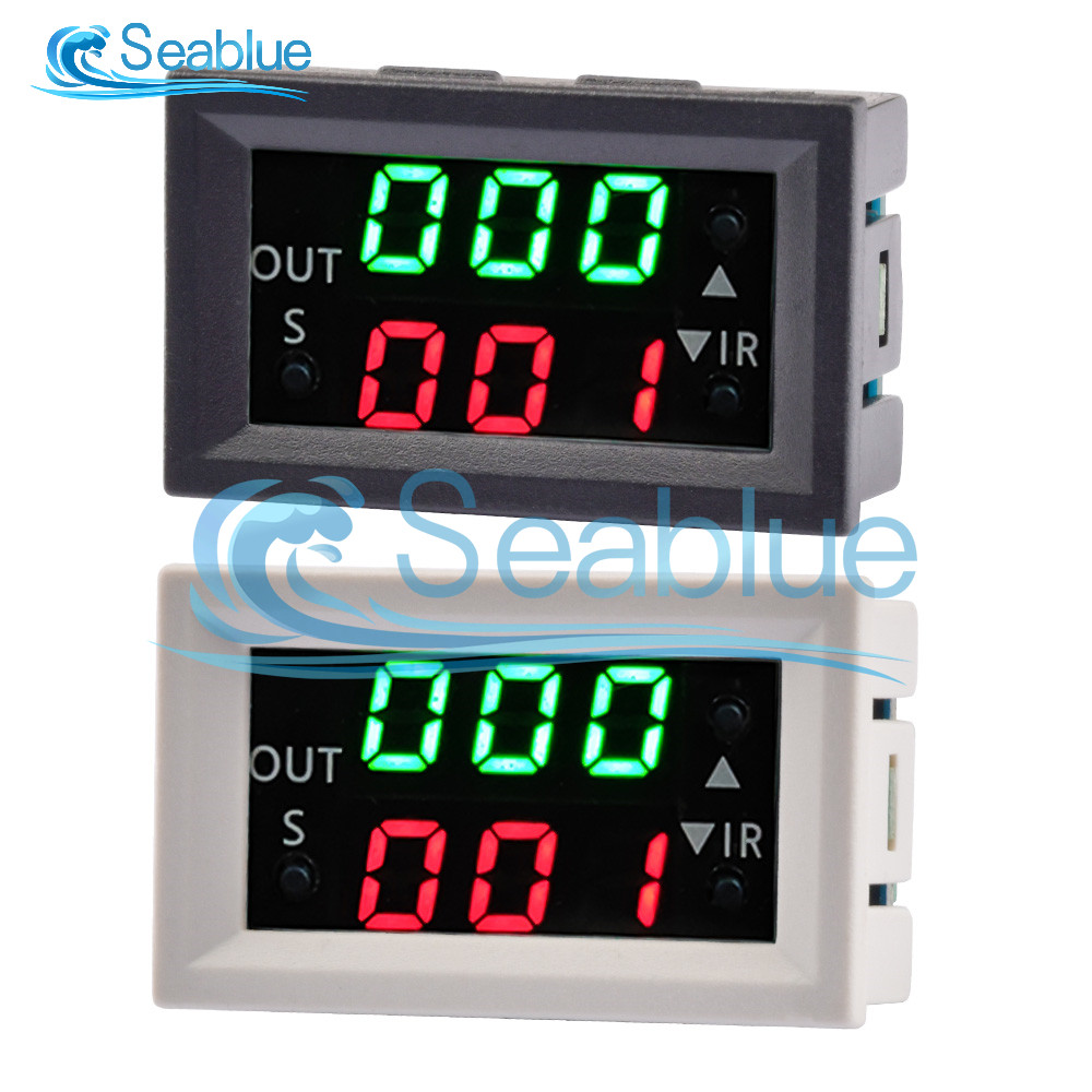 DC 12V Dual LED splay Time Relay Relay Module Timing T2401-N gital Timer Relay Timing Delay Cycle Ti