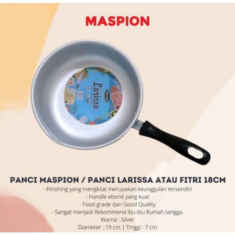 [COD] Panci Larissa / Pinky Mikado 16 cm & 18 cm Maspion / Pcs