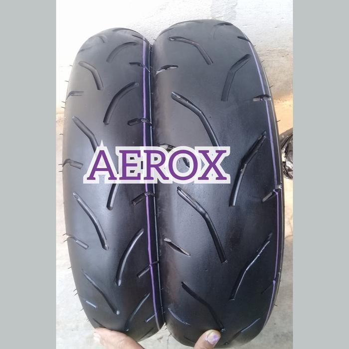 sepasang ban AEROX merek irc, 110/80 14, 140/70 14 Tubeless