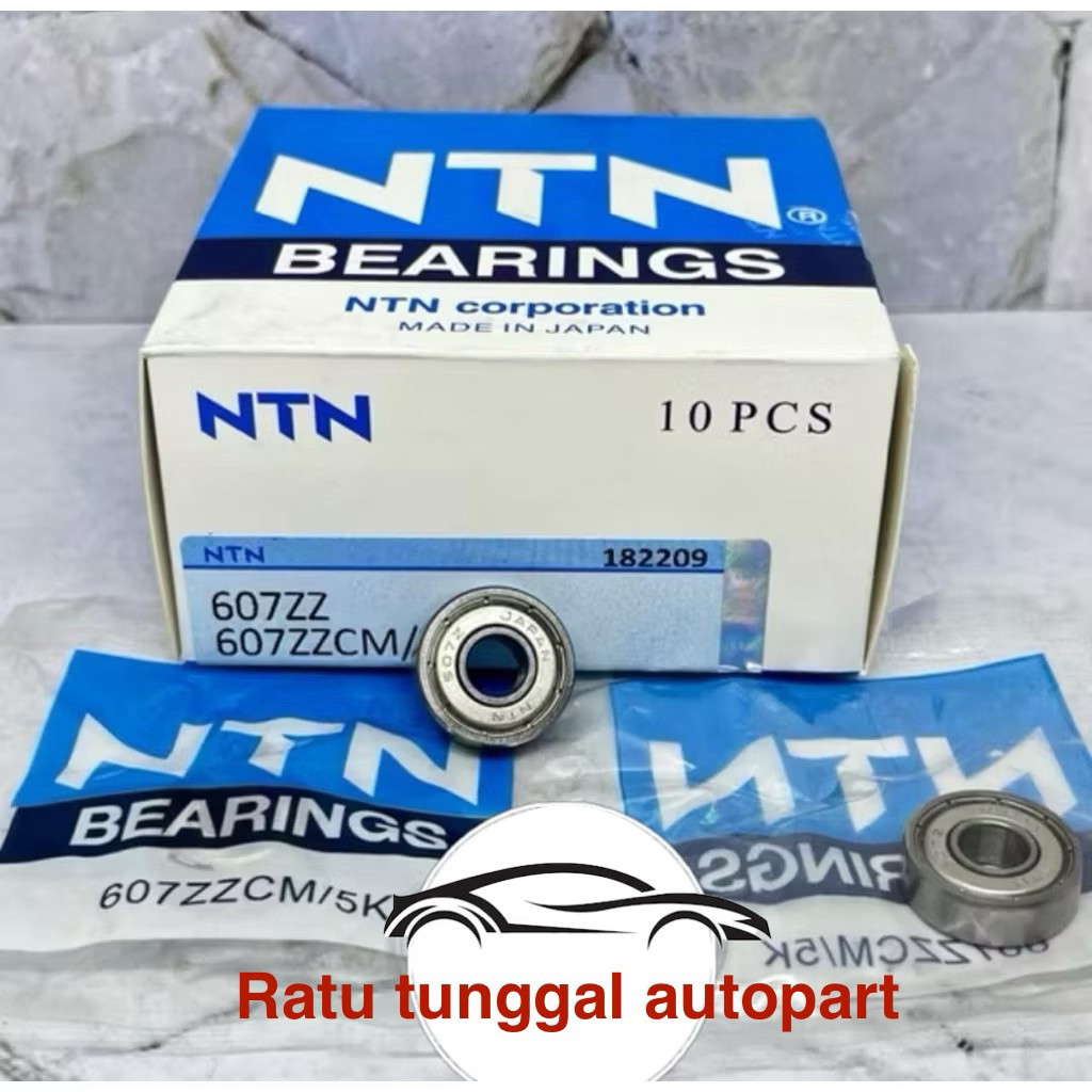 BEARING 607 ZZ NTN TUTUP BESI 607ZZ NTN