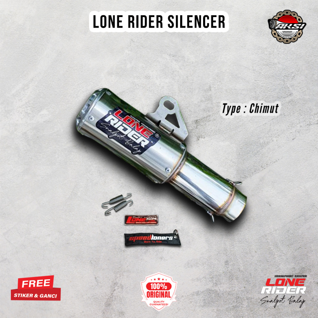 ORIIGNAL LONE RIDER Silencer Chimut - Knalpot Racing Lone Rider