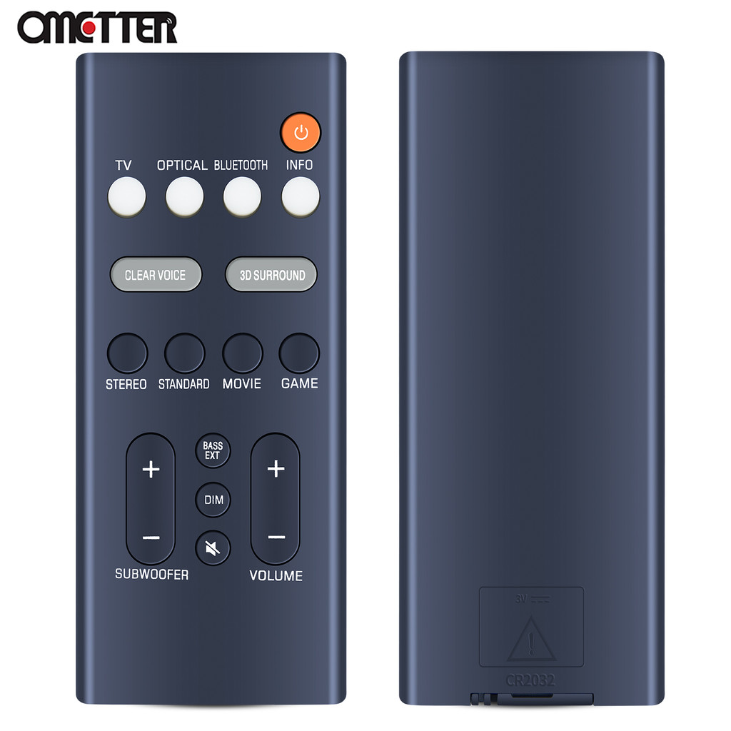 Soundbar Remote Control VDQ7630 for Yamaha Soundbar SR-B20A