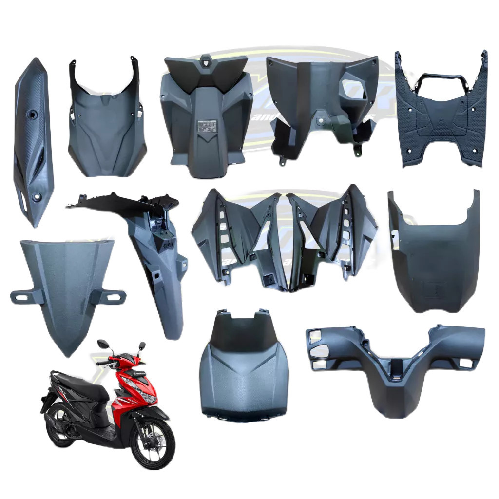 BISA ECERAN SATUAN PAKETAN SET Cover Bodi Body Full Kasar Honda Beat Deluxe 2020-2023