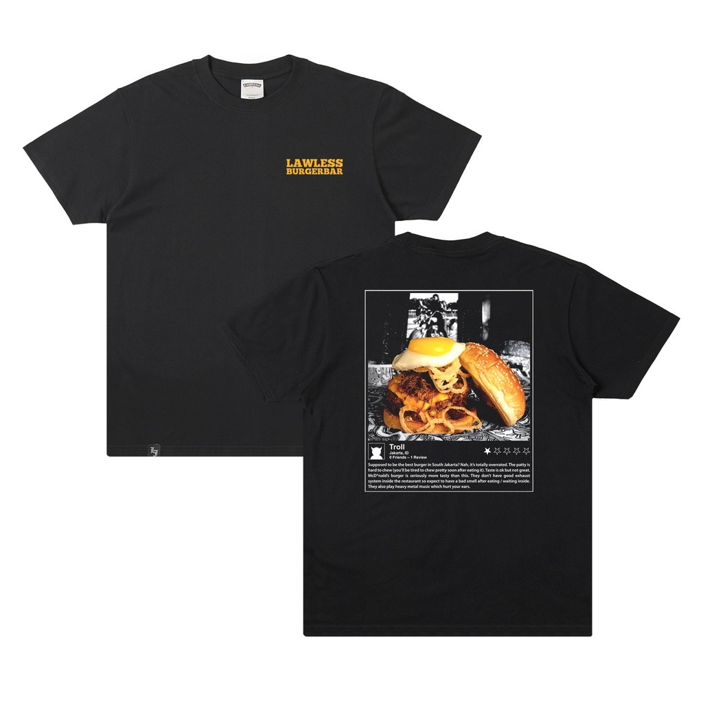 Lawless Burgerbar - Review Tshirt - Black
