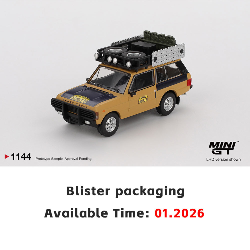 PreSale MINIGT 1:64 Range Rover 1981 Camel Trophy Sumatra C.Swoboda & K.Mentel  Winner Diecast Model