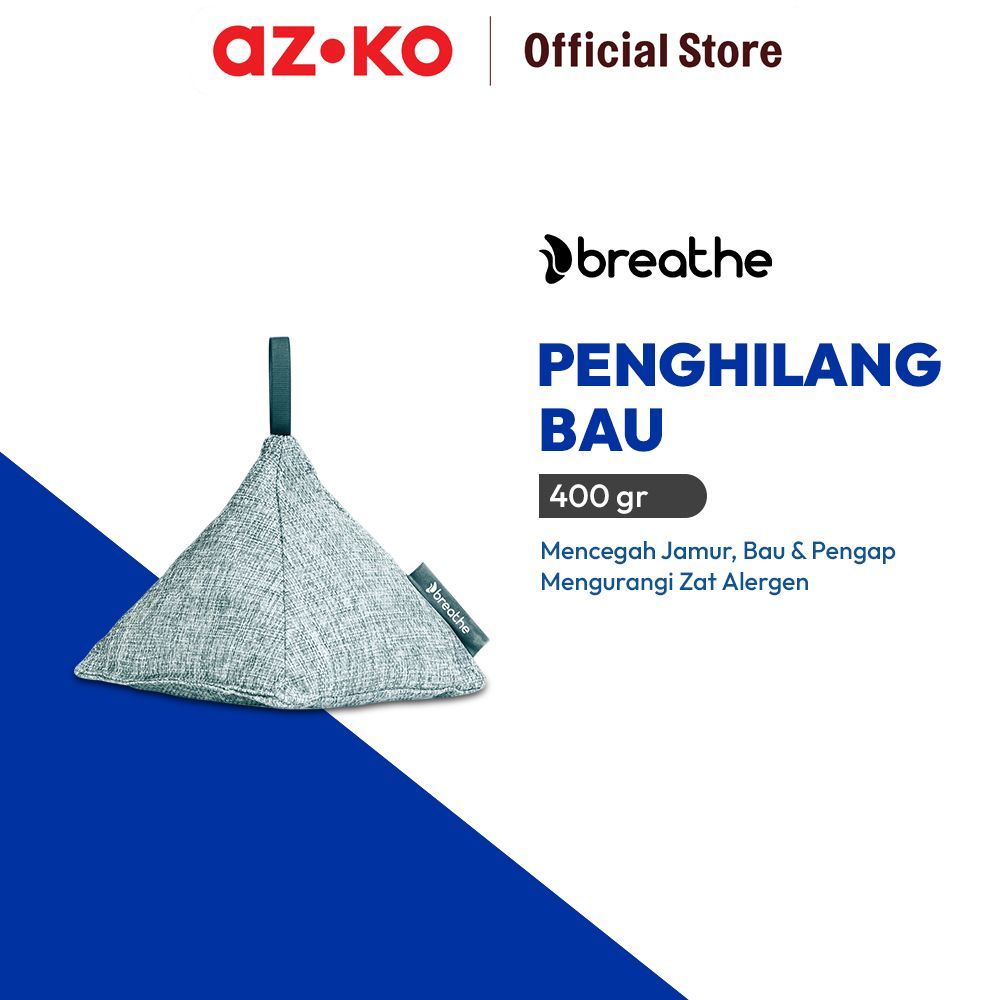 AZKO Breathe 400 gr Penghilang Bau Air Care Bag All In One - Abu-Abu Penghilang Bau Serbaguna Penetr