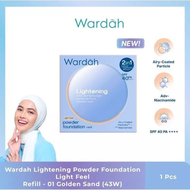 Wardah Refill Lightening Powder SPF 40 PA++++ / Bedak Wardah Refill Lightening Powder