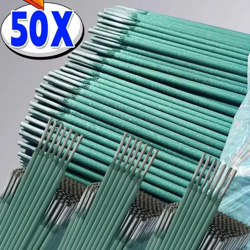 10-50Pcs Batang Las Hijau Elektrik Solder Titik Leleh Rendah Elektroda Berlapis Solder Universal Bat