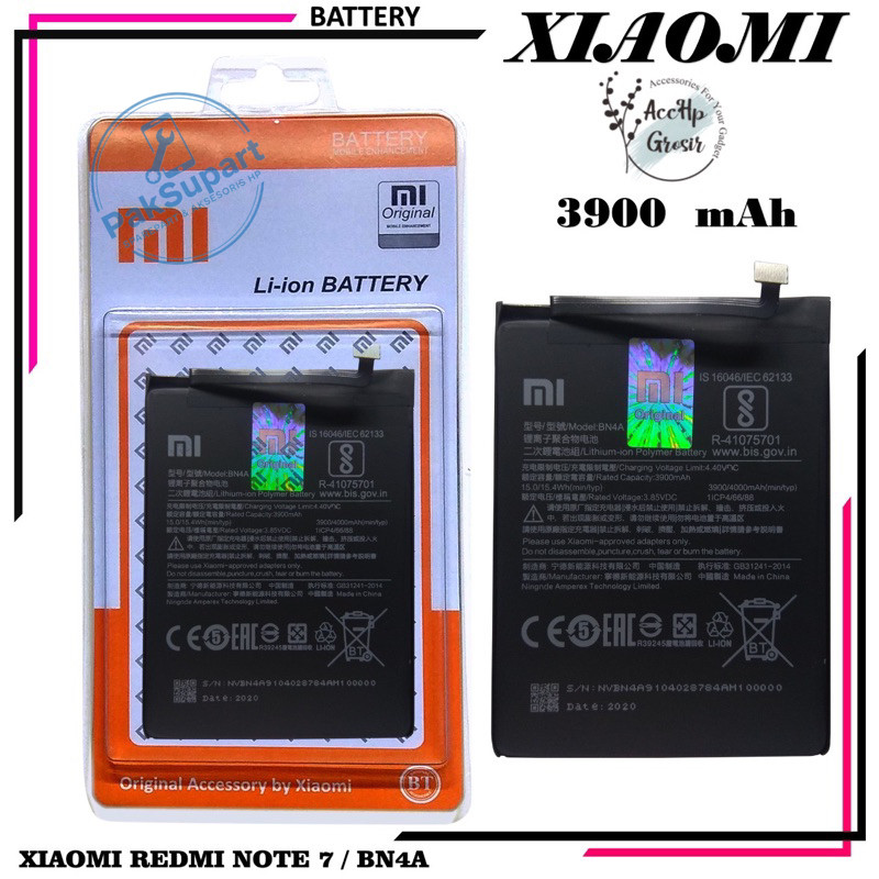 baterai battery baterai Redmi Note 7 BN 4A BN4A Note7 batere btre battery batre batrai  batere free 