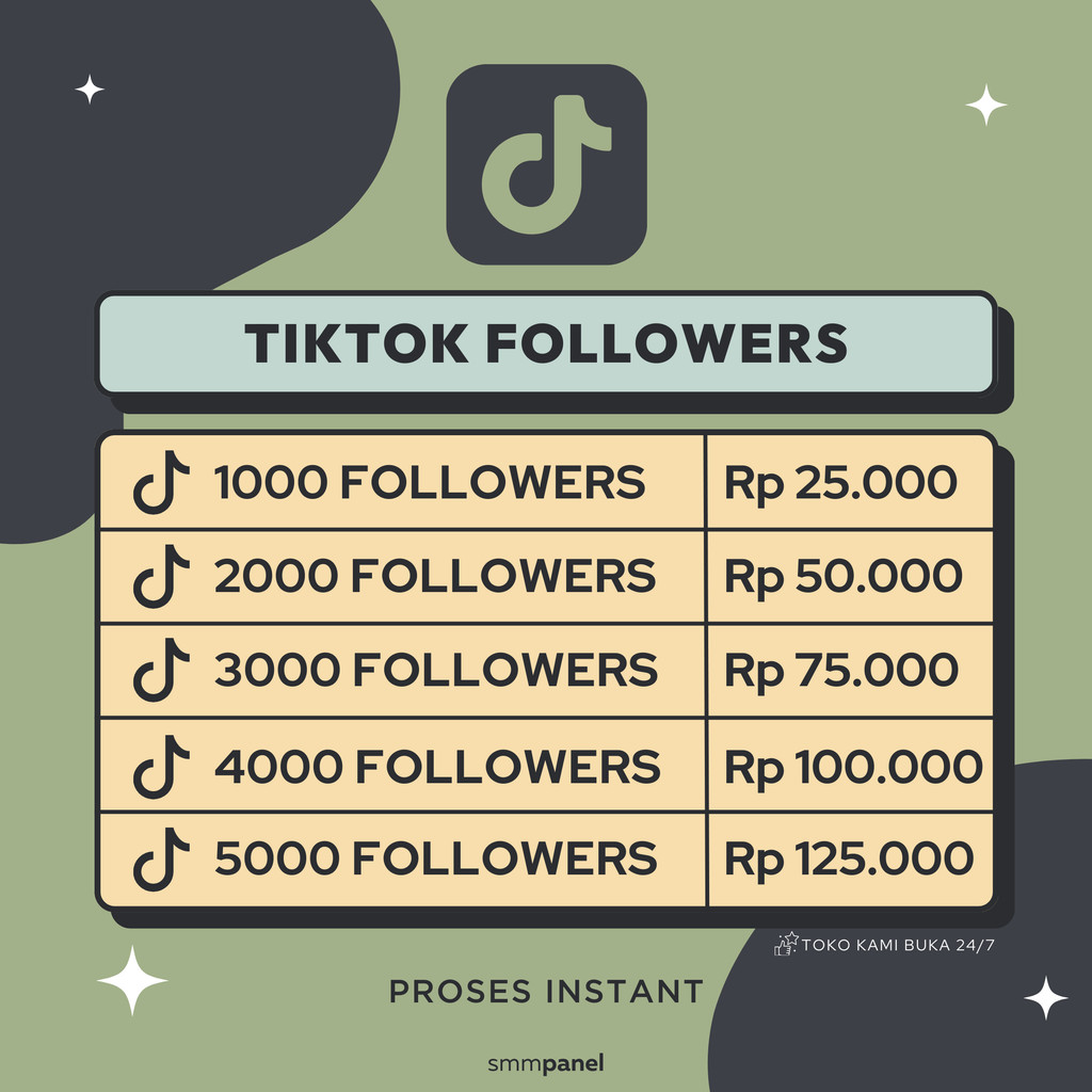 Beli Followers TikTok Permanen Real Akun Worldwide – Follow Tik Tok Permanen Non Indonesia Proses Ce