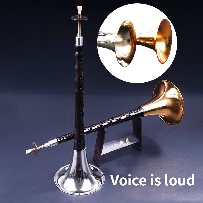 Chinese Ebony Suona Beginners Adults Practice Blow Suona Trational Professional Folk Horn Portable L