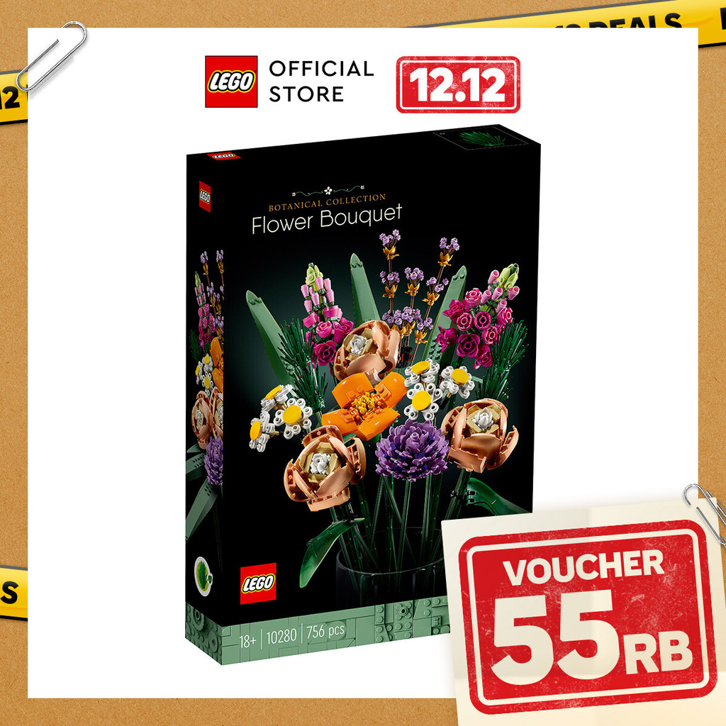 LEGO Botanicals 10280 Flower Bouquet (756 Pieces), Building Block, Toys, Bricks
