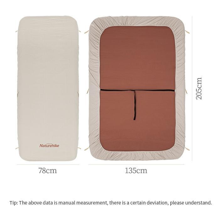SLEEPING PAD COVER NATUREHIKE NH20PJ023 - Cokelat, double