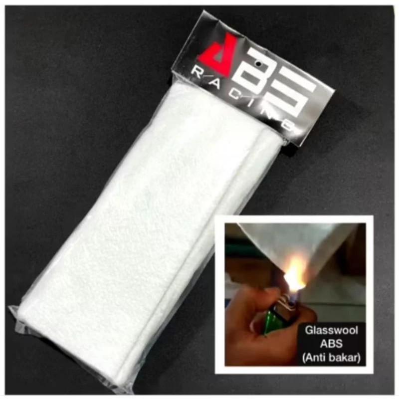 Gasbul putih Gasbul Knalpot Anti Bakar Glasswool Gaswool Knalpot Racing Knalpot Racing Premium