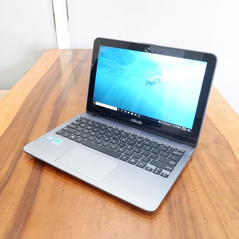 Asus Vivobook Flip TP203 Intel Celeron N4000 Touchscreen SSD512Gb Normal Siap Pakai - Leptop Laptop 