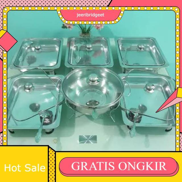 PAKET Prasmanan set full kaca / prasmanan set 6pcs / prasmanan full kaca / set prasmanan 18pcs