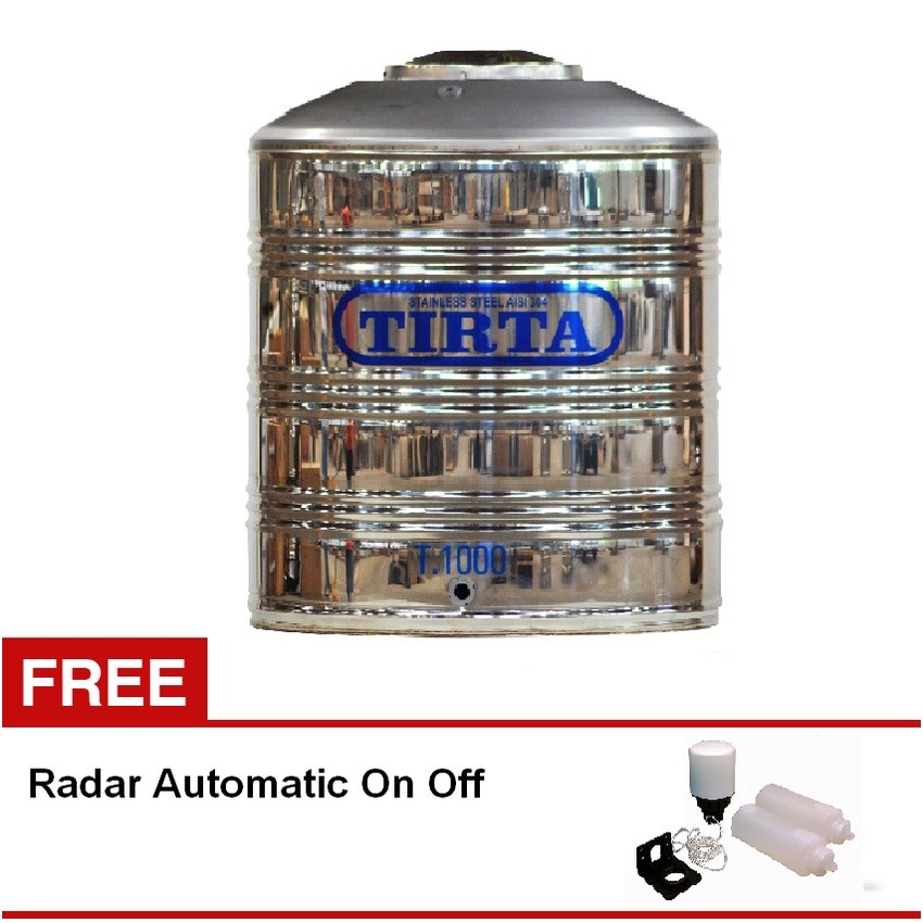 PROMO SALE Tangki Air Tandon Toren Stainless Tirta Tanpa Kaki 910 Liter -  T 1000TK Max